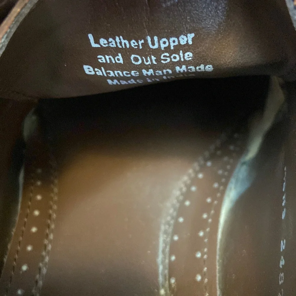 Stacy Adams Mens Brown Croc Print All Leather Oxford Dress Shoe - Nice! size 10